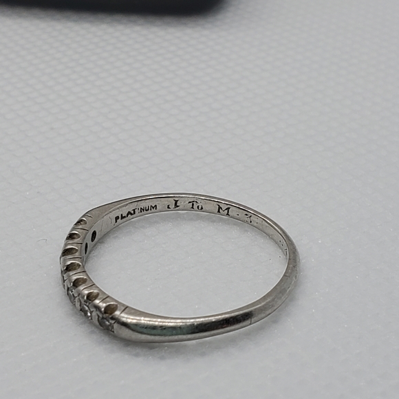 HP*** Rare Platinum Iridium Diamond Ring made in 1905 by C. J. Auger - Picture 4 of 7